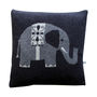Elephant Cushion In Knitted Lambswool, thumbnail 5 of 6