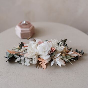 Florence Preserved Flower Wedding Bridal Hair Comb, 2 of 2