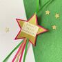 Personalised Christmas Star Hanging, thumbnail 4 of 5