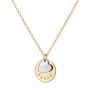 Gold Plated Or Sterling Silver Name Disc + Heart, thumbnail 5 of 8