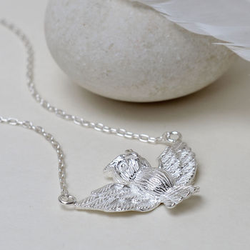 Sterling Silver Owl Necklace, 4 of 5