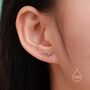 Sterling Silver Stag Deer Antler Stud Earrings, thumbnail 7 of 12