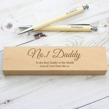 Personalised Wooden Pen And Pencil Set, 7 of 11