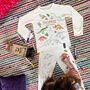 Personalised Dinosaur Colour In Pyjamas With Pens, thumbnail 1 of 10