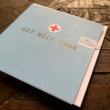 Gold Foiled Get Well Soon Card, 5 of 5