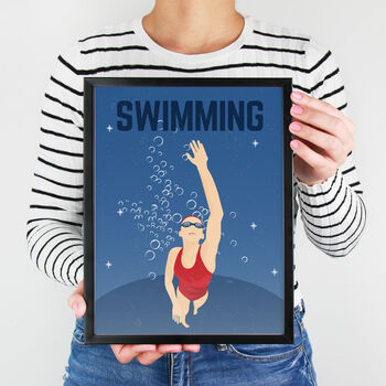 Vintage Swimming Print, 2 of 4