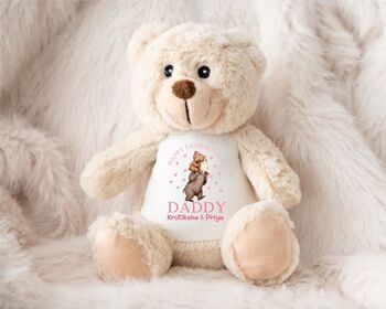 Personalised Pink Happy Father's Day Teddy, 6 of 12