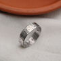 Men's Personalised Constellation Silver Eternity Text Ring, thumbnail 1 of 9