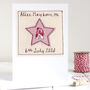 Personalised Girls Initial Star Card For Any Occasion, thumbnail 1 of 12