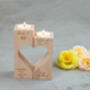 Personalised Double Love Tealight Holder, thumbnail 2 of 2