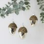 Cluster Of Hanging Acorn Decorations, thumbnail 2 of 4