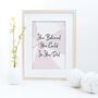 'She Believed She Could' Inspirational Quote Print, thumbnail 8 of 8