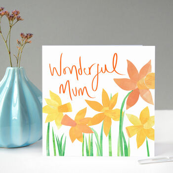 Wonderful Mum Daffodils Card, 5 of 6