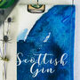 Scottish Gin Watercolour Tea Towel, thumbnail 5 of 6