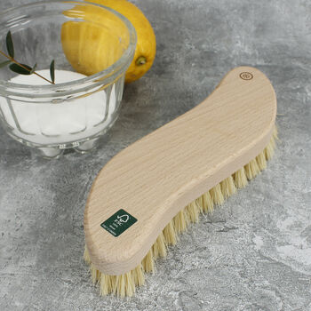 Sustainable Wood Scrubbing Brush With Plant Bristles, 4 of 7