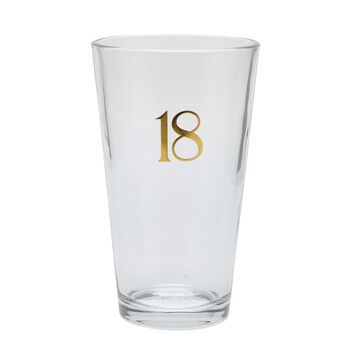 18th Birthday Keepsake Pint Beer Glass Gift, 2 of 4