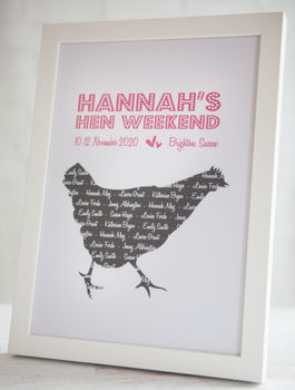 Personalised Hen Party Print, 3 of 6