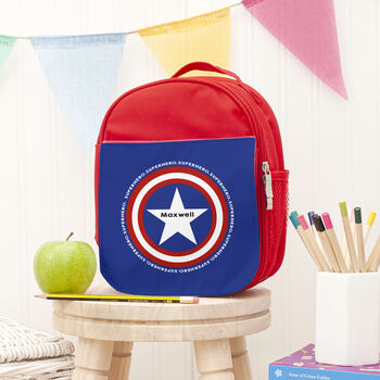 Personalised Superhero Red Lunch Bag, 3 of 11