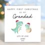 Personalised First Christmas As My Grandad Card, thumbnail 1 of 2