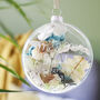 Wedding Floral Glass Bauble Hanging Decoration, thumbnail 2 of 8