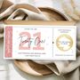 Pink Birthday Scratch To Reveal Card, Surprise Birthday Voucher, Scratch Off Surprise Ticket, thumbnail 1 of 7