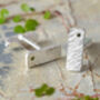 Tourmaline Cufflinks In Sterling Silver, thumbnail 3 of 3