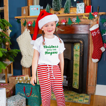 Personalised 'Christmas With The…' Family Pyjamas Set, 4 of 12