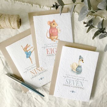 Fun Twelve Days Of Christmas Multi Pack Of Cards, 3 of 4