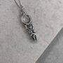 Sterling Silver I Am Moon Goddess Necklace, thumbnail 6 of 9