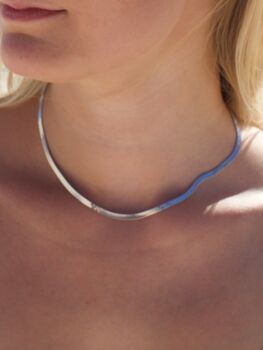 Freya Set Silver Plated Herringbone Necklace + Bracelet, 5 of 12
