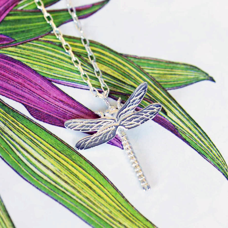 dragonfly necklace by heather scott jewellery