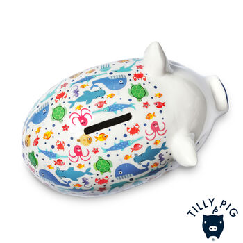 Tilly Pig Under The Sea Piggy Bank, 3 of 9