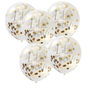 Gold I Do Crew Hen Party Confetti Balloons Five Pack, thumbnail 2 of 3