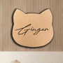 Customised Cat Name Face Pin Board | Cork Board, thumbnail 3 of 5