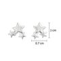 Sterling Silver Three Star Cluster Stud Earrings, thumbnail 2 of 8