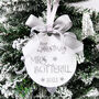 First Christmas As A Mrs Personalised Christmas Bauble, thumbnail 1 of 7