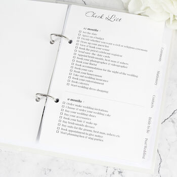 Wedding Planner With Photo – Personalised Ring Bound Organiser, 6 of 12