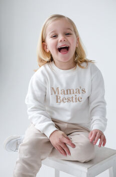Mama's Bestie With Optional Ladies Mama Sweatshirt, 6 of 10