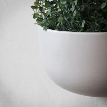 Ceramic 'Wide' Wall Planters, 7 of 7