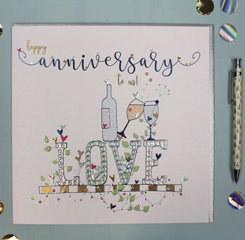 Happy Anniversary To Us Card Large, 2 of 2