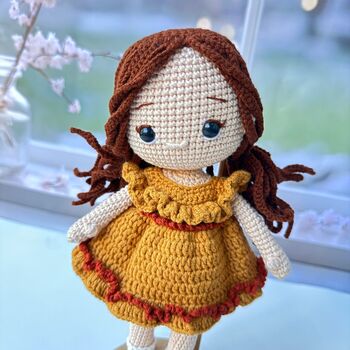 Handmade Crochet Doll, Knit Doll, Gift For Kids, 9 of 12