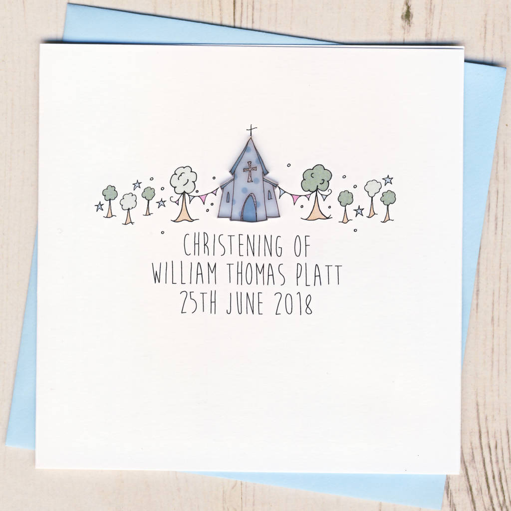 Personalised Christening Congratulations Card, 1 of 2