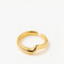 Silver Wave Ring, thumbnail 4 of 5