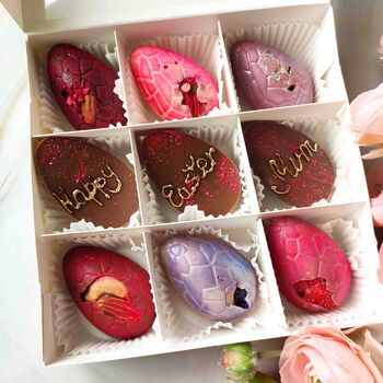 Chocolate Mini Eggs, Half Filled Easter Eggs Gift, 3 of 9