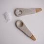 Handmade White Mini Pottery Salt Or Spice Spoon, thumbnail 4 of 9