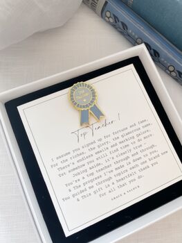 Thoughtful Teacher Gift Pin With Poem | Light Hearted Thank You Teacher Gift | End Of Term Teaching Assistant Gift, 7 of 12