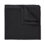 Wedding Handmade Polyester Knitted Pocket Square In Black, thumbnail 1 of 12