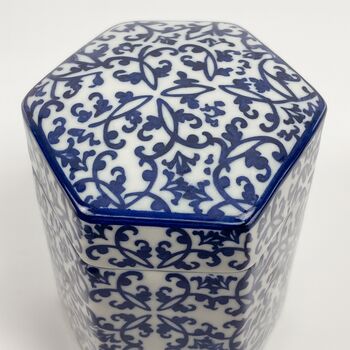 Ginger Jar Pot Elburg Blue White Blue Porcelain, 2 of 6