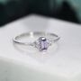 Vintage Inspired Lilac Purple Cz Ring, thumbnail 2 of 12