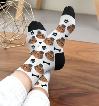 Personalised Pet Face Socks, 2 of 6